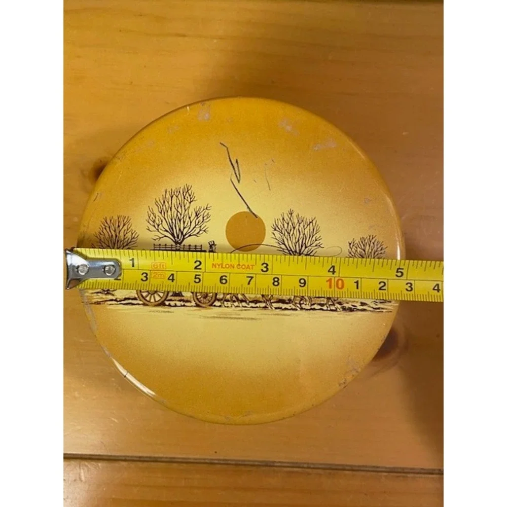 Vintage E Cherry Sons & Co Cashew Butter Crunch Tin Stagecoach Philadelphia